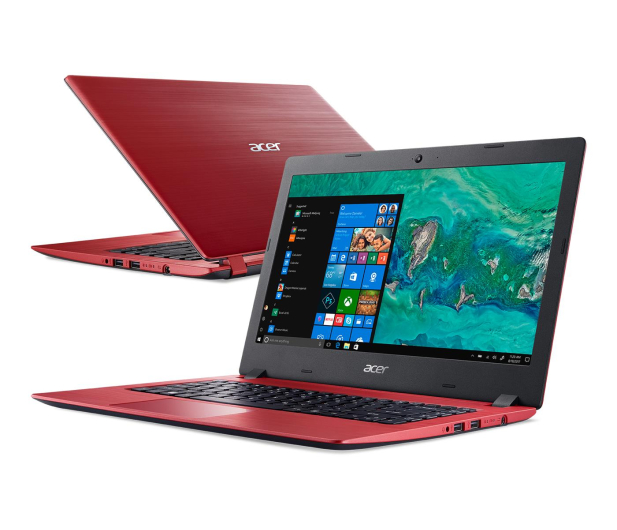 Acer Aspire 1 N4000/4GB/64/Win10 FHD Czerwony - 494322 - zdjęcie 2